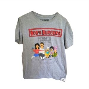 Ripple Junction Bob's Burgers Gray Red Tee Shirt Size Medium Womens